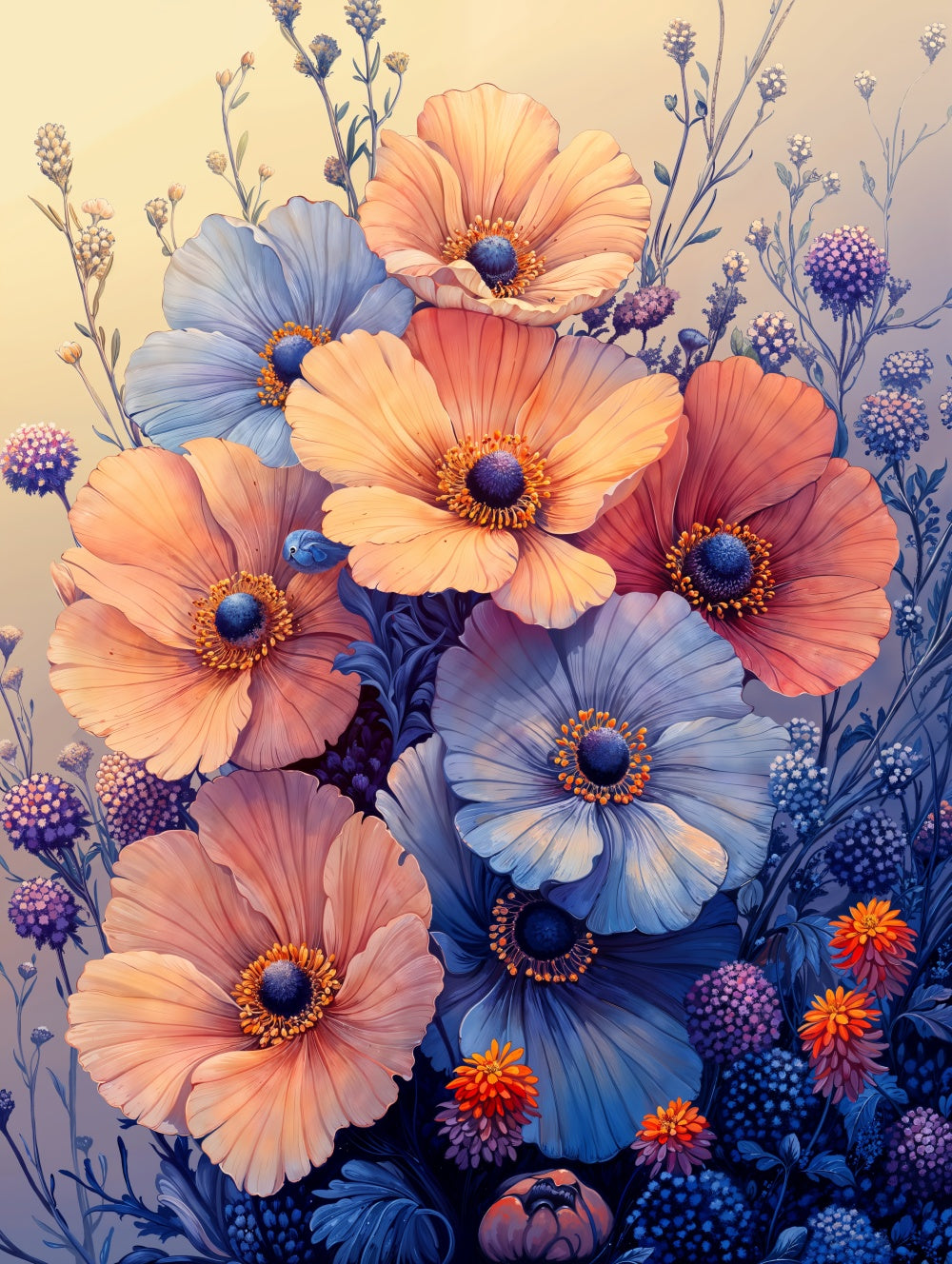 Beautiful flowers 16 - printable PNG image