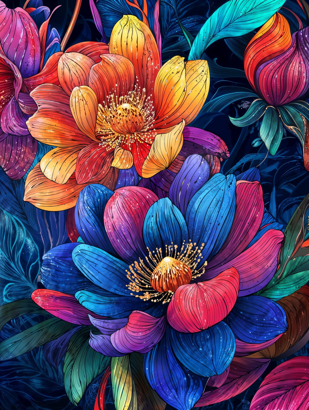 Beautiful flowers 7 - printable PNG image